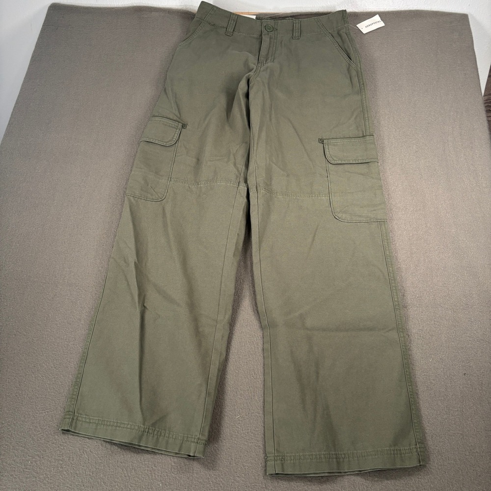 Aeropostale Aero Utility Cargo Pants Mens Size Small Regular Olive Green 154800
